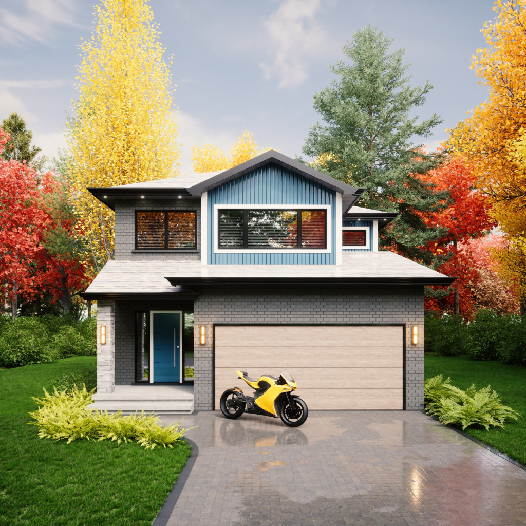 The Knell Model Home Front view